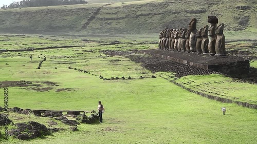 Easter island monuments