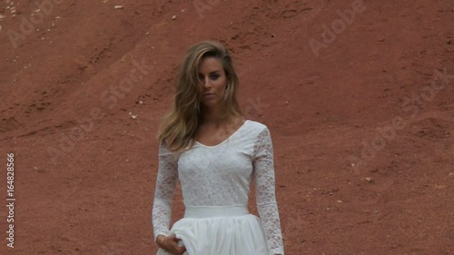 Beautiful woman walking 