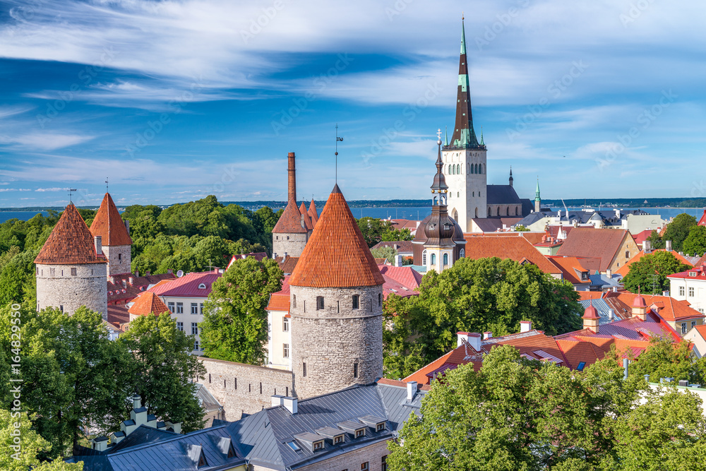 Beautiful medieval architecture of Tallinn, Estonia Beautiful medieval architecture of Tallinn, Estonia