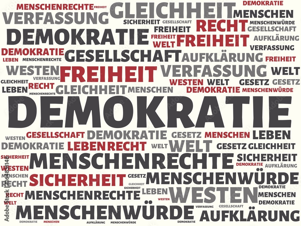 DEMOKRATIE - DIKTATUR - Bilder mit Wörtern aus dem Bereich Wertegemeinschaft, Wort, Bild, Illustration DEMOKRATIE - DIKTATUR - Bilder mit Wörtern aus dem Bereich Wertegemeinschaft, Wort, Bild, Illustration