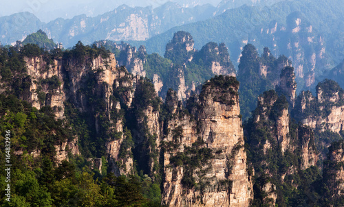 Avatar Floating Mountains in Zhangjiajie National Forest Park, Hunan Province of China