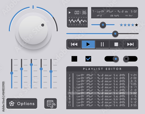 Audio player template.