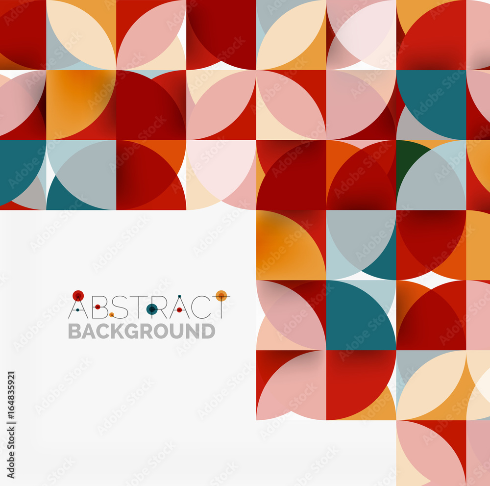 Obraz premium Modern geometrical abstract background circles
