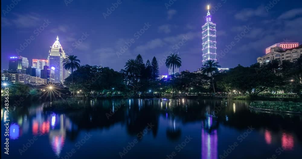 this is taiwan taipei 101 night timelapse skyline this is taiwan taipei 101 night timelapse skyline