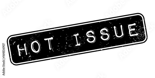 Hot Issue rubber stamp. Grunge design with dust scratches. Effects can be easily removed for a clean, crisp look. Color is easily changed.