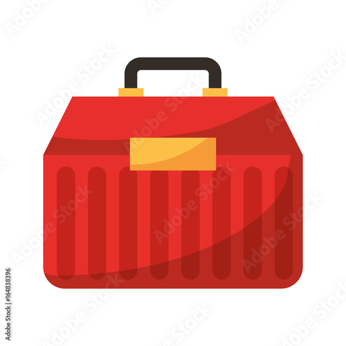 Fishing kit box icon vector illustration design