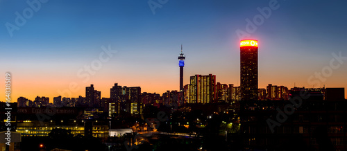 Johannesburg night cityscape