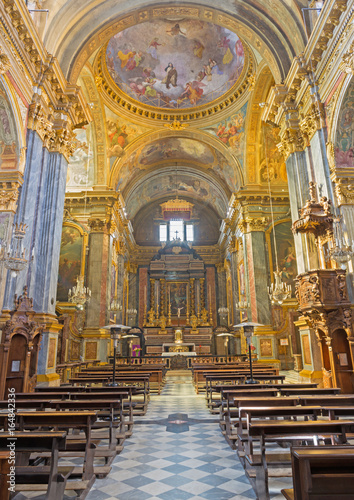 TURIN, ITALY - MARCH 13, 2017: The nave of church Chiesa di Santa Teresa.