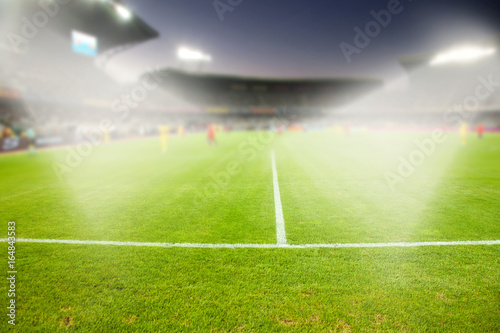 evening stadium arena soccer field defocused background © Melinda Nagy
