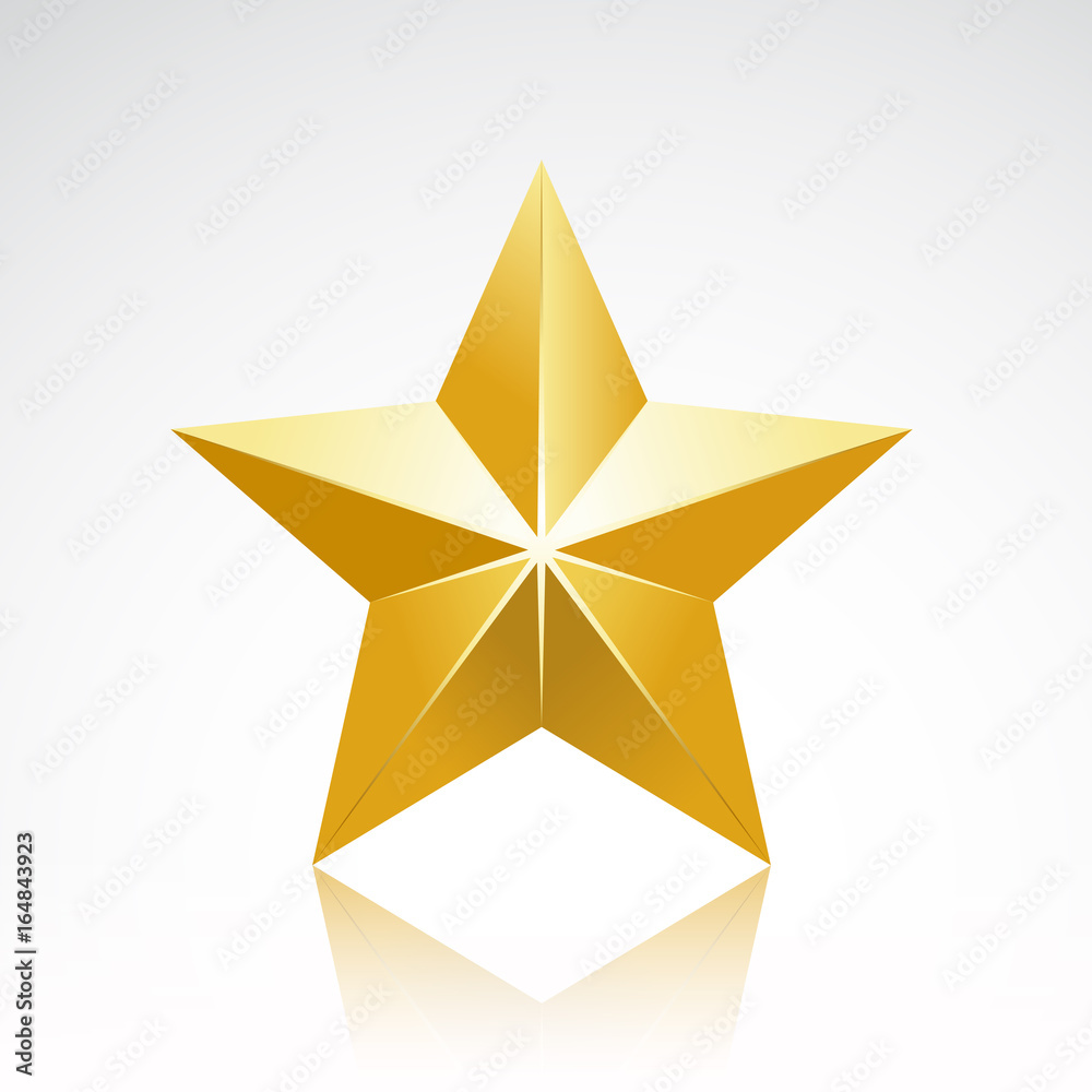Fototapeta premium gold star elegant