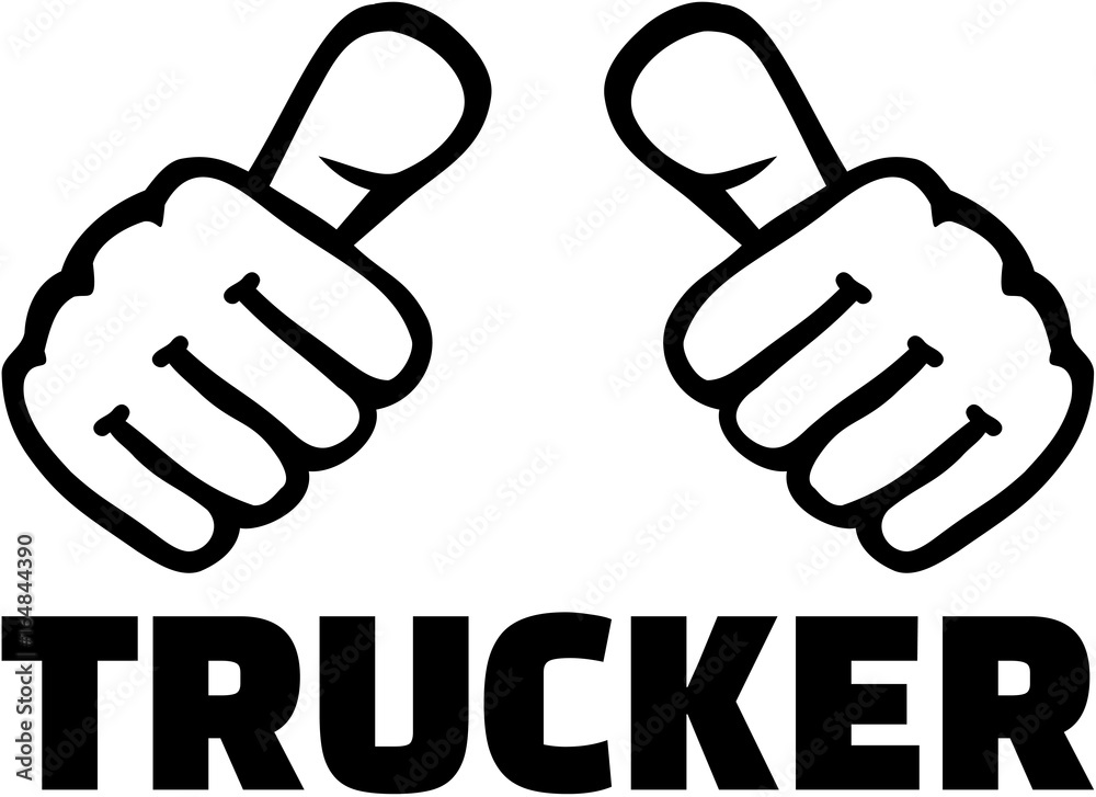 Trucker with thumbs Trucker with thumbs