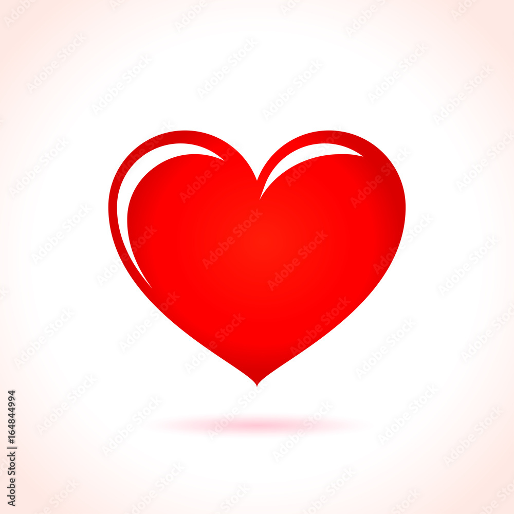 heart icon on white background heart icon on white background