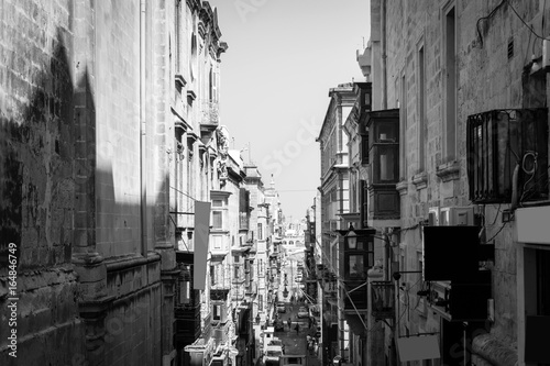 Typical street view of Valletta in Malta © ilolab