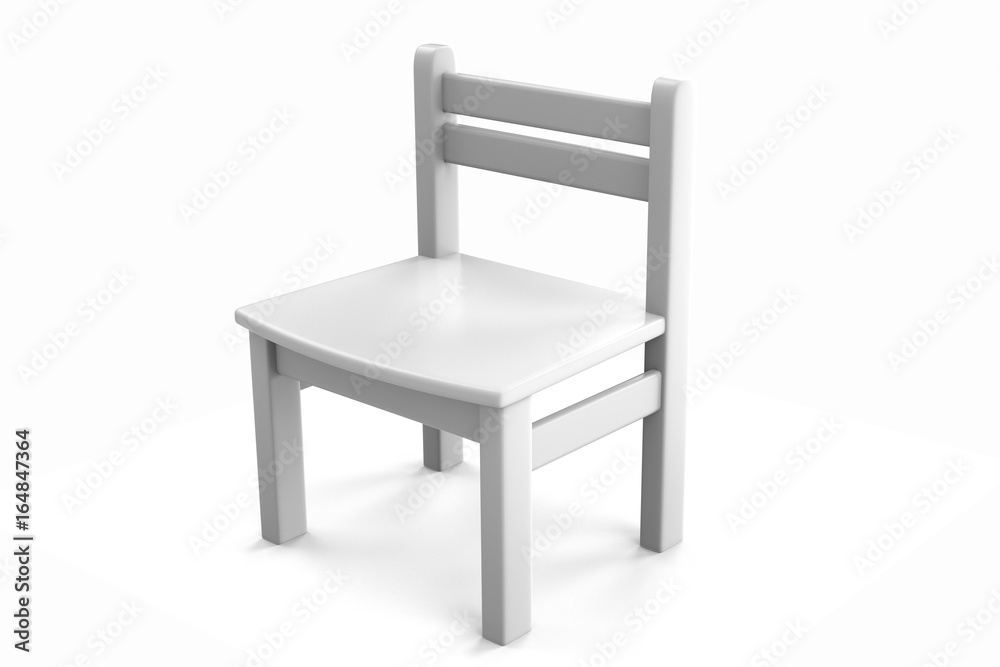 3d object white chair on a white background 3d object white chair on a white background