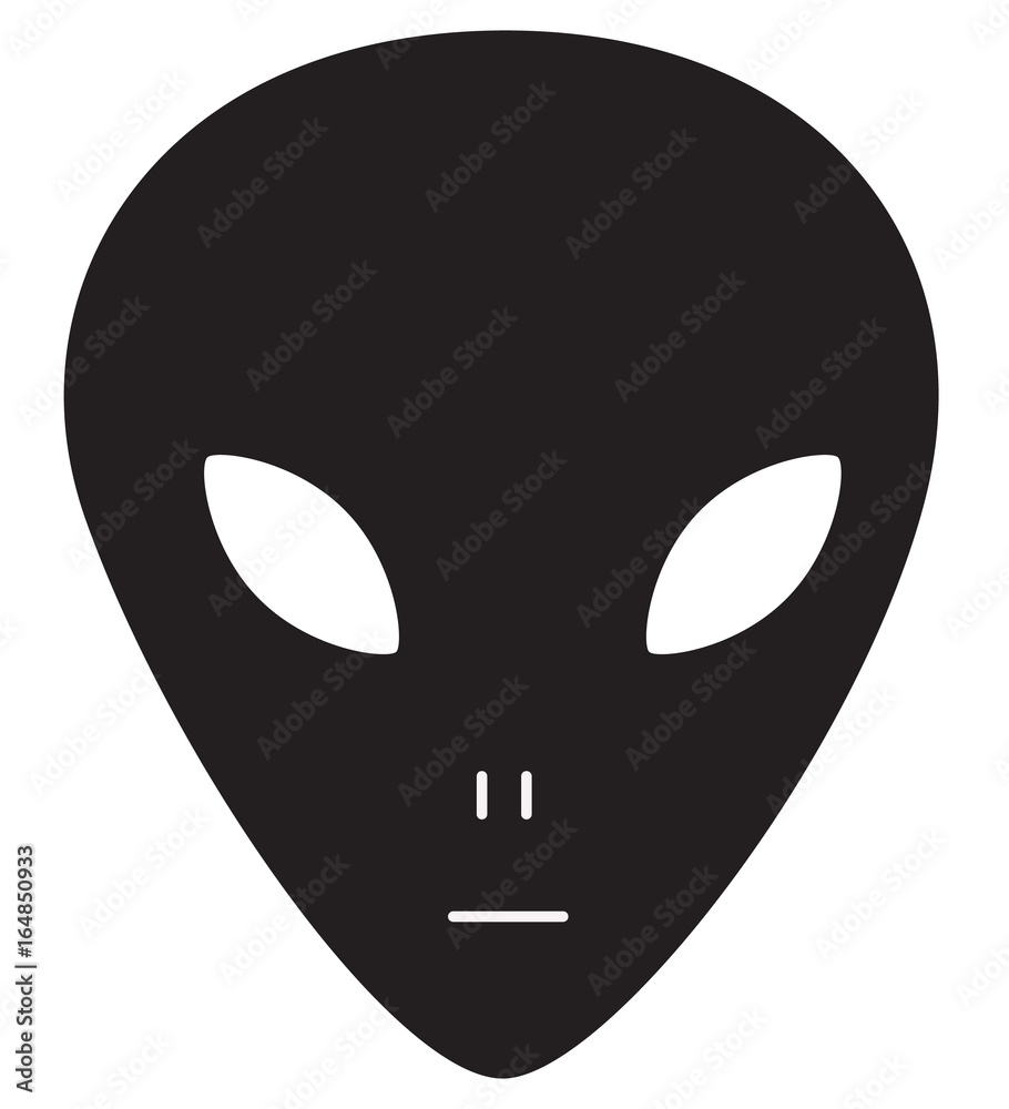 alien icon on white background. alien sign. flat style design. alien icon on white background. alien sign. flat style design.