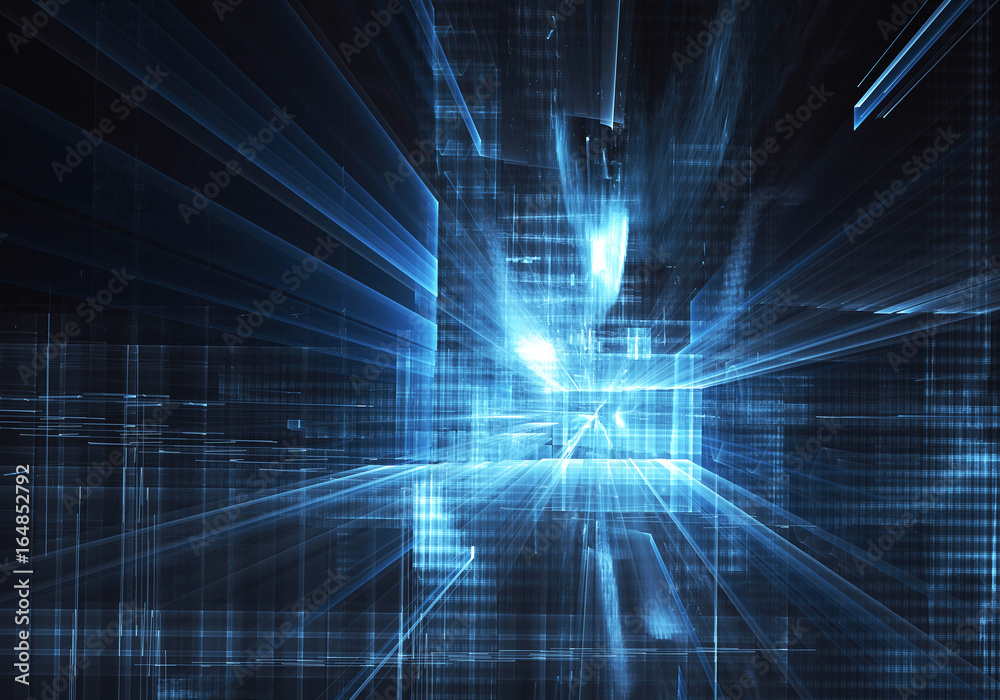 Abstract technology illustration, 3D illustration
