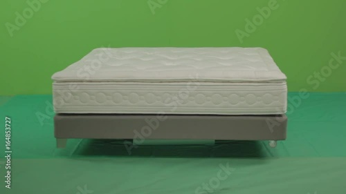 Mattress against green screen