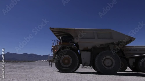 Mining truck in desert