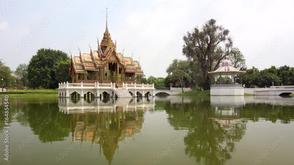 Aisawan Dhiphya-Asana Pavilion at Bang Pa-In Royal Palace in Ayutthaya, Thailand Aisawan Dhiphya-Asana Pavilion at Bang Pa-In Royal Palace in Ayutthaya, Thailand