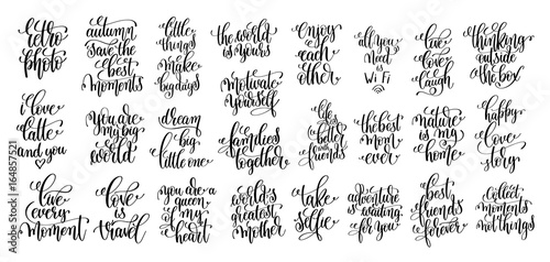 set of 25 hand lettering motivational and inspirational quotes p