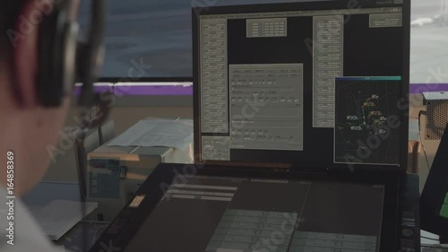 Computer screens airport