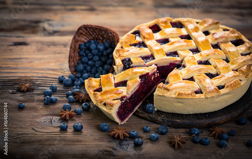 Blueberry pie photo