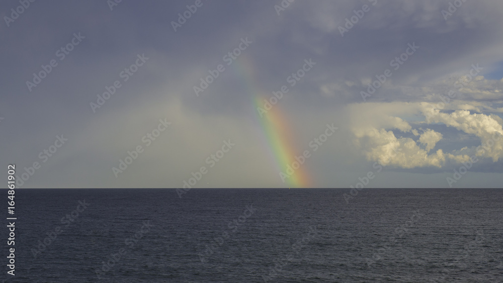 Rainbow on the beach after storm 2