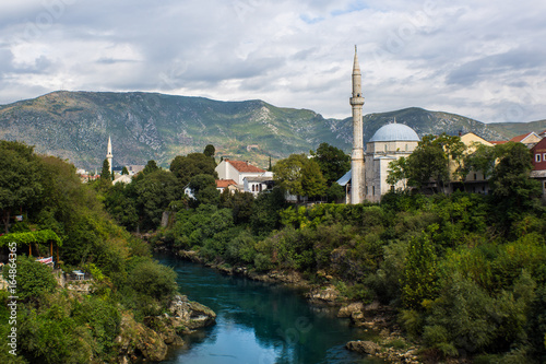 Neretva flowing through Mostar