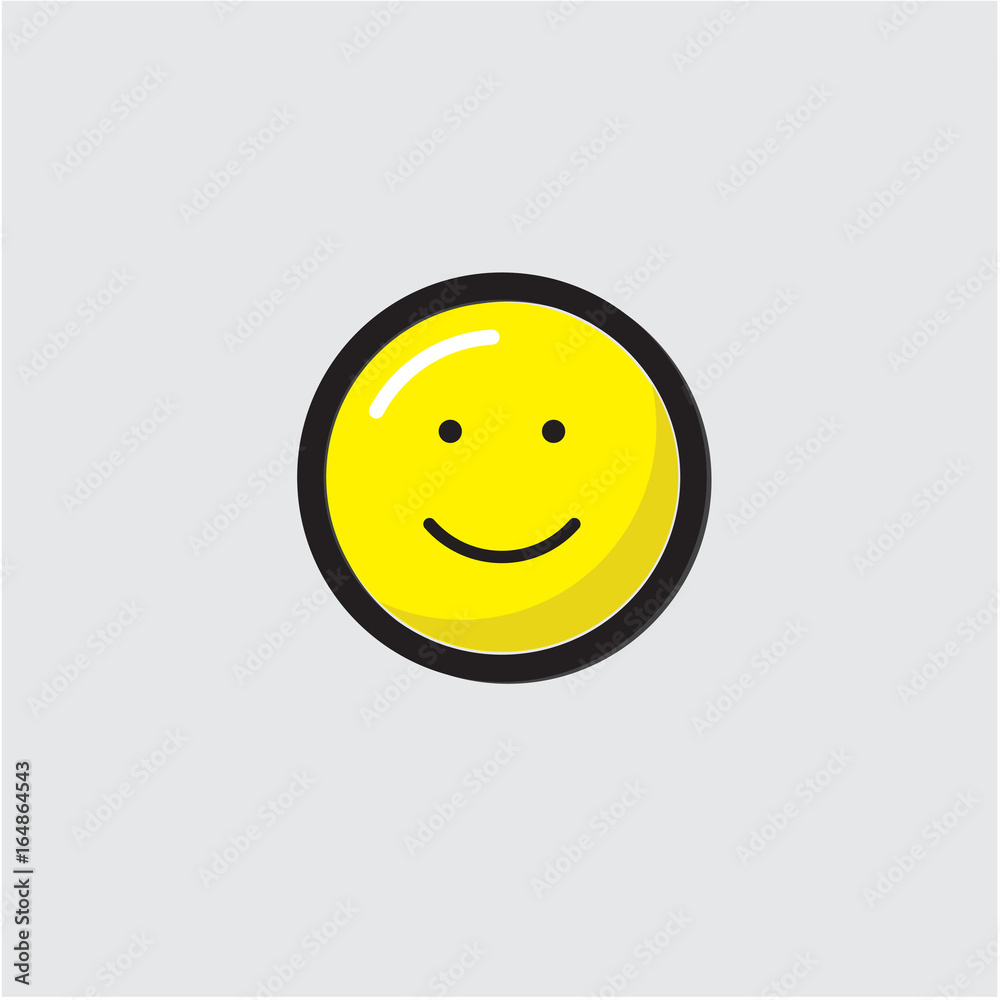 Fototapeta premium smile blue yellow emoticon emo 