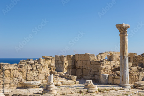 View of the ancient ruins of the city - state Kourion in Limassol, Cyprus