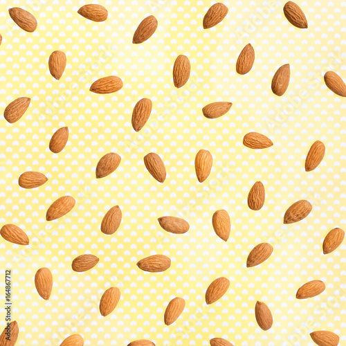 Composition of nuts pattern - almonds