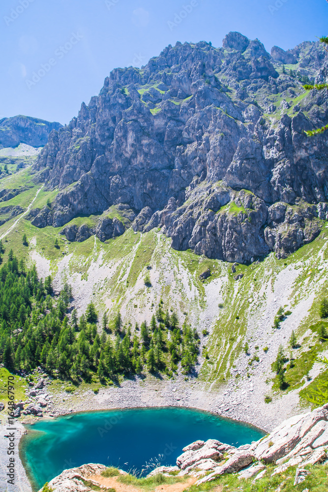 Foto Stock Lago Visaisa, Valle Maira, Cuneo | Adobe Stock