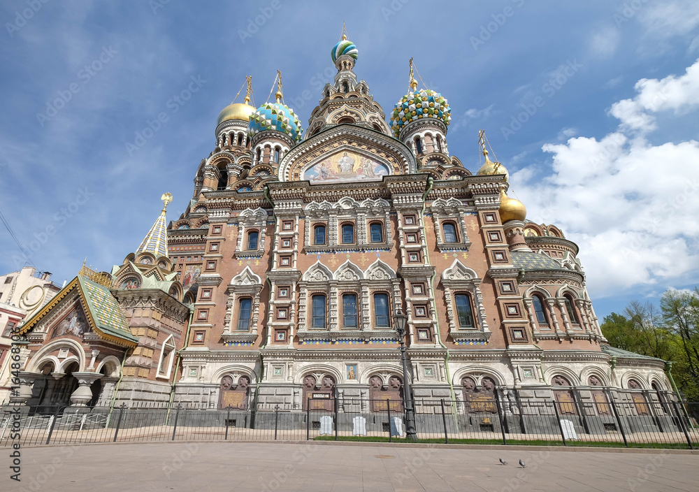 St. Petersburg, Russia into the Church of the Savior on Spilled Blood.