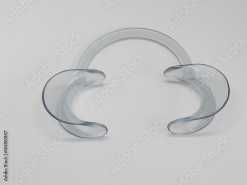 Lip Retractor for Teeth Whitening. Close up shot