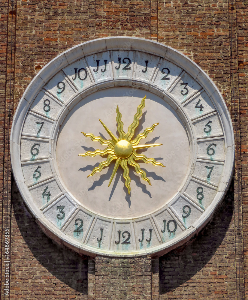 Venice - Old Clock of Greek Orthodox Cathedral of St. George