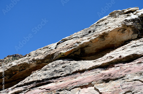 Rock fragment against the blue sky, Red Rock Canyon, Nevada