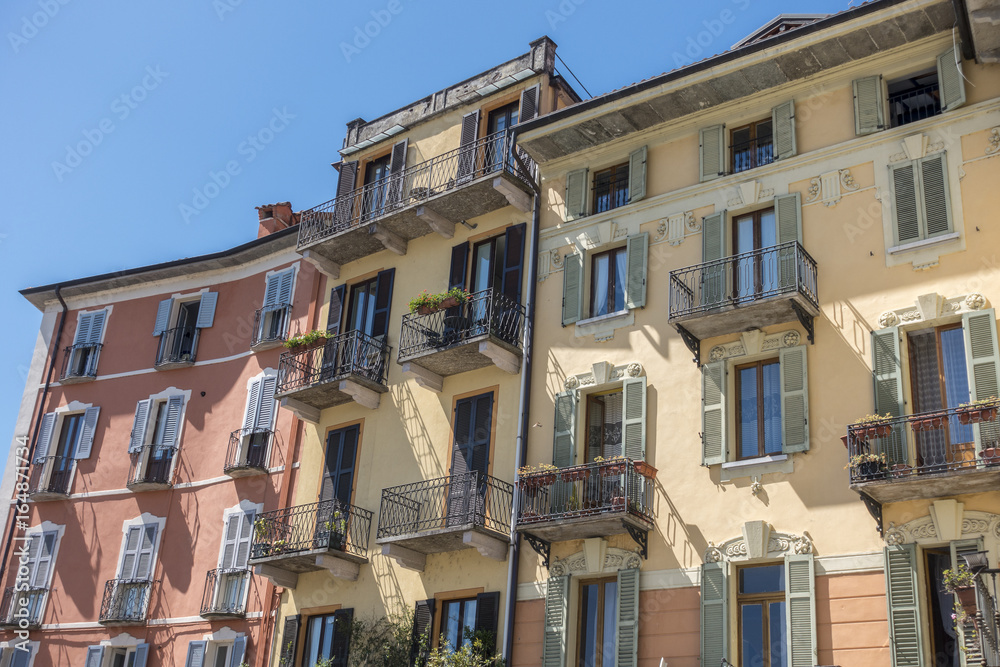 Fassade in Verbania, Italien