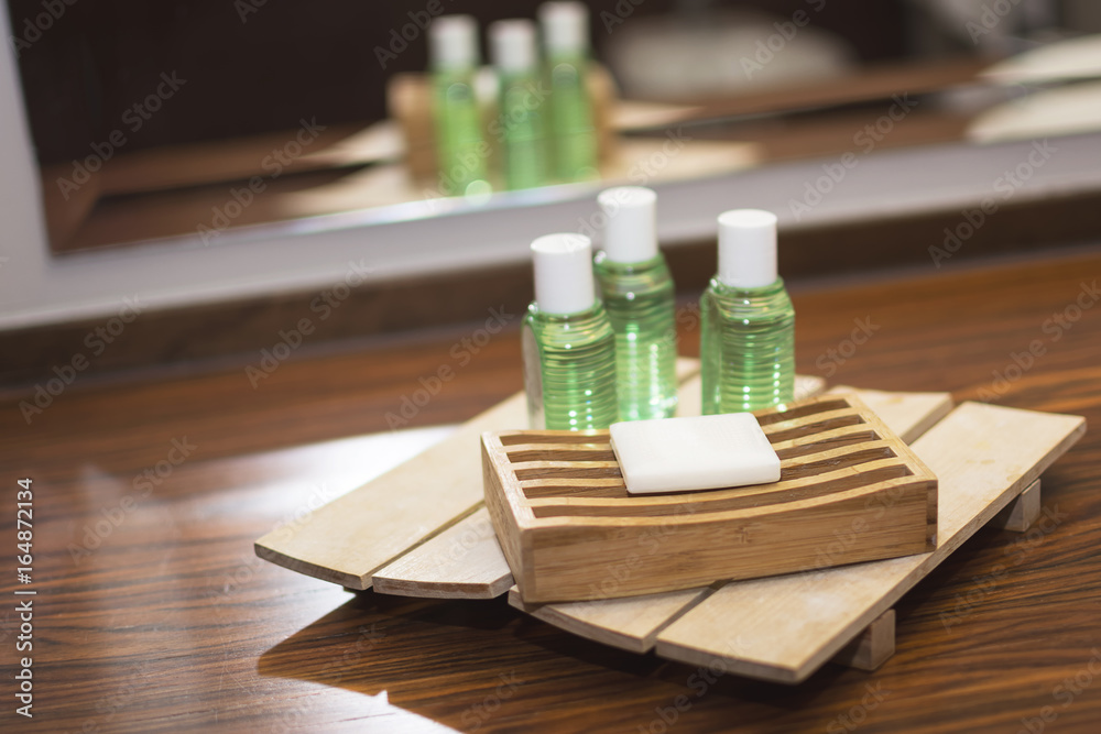 Soaps in the bath of the hotel Soaps in the bath of the hotel