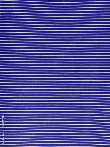 Material in blue and white stripes
