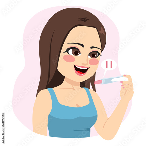 Young happy beautiful brune...