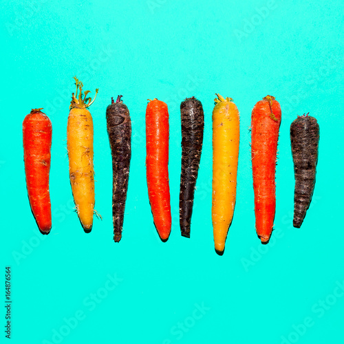 Set carrots. Minimal art design