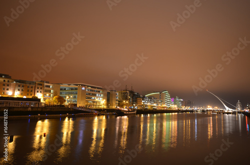City Centre of Dublin, Ireland with river Liffey