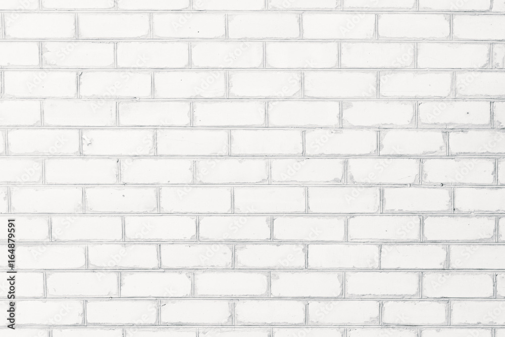 Classic white brick wall texture background. Abstract wallpaper. Perfect  texture for the interior exterior any possible industrial grunge vintage  hipster background. Close up Stock Photo