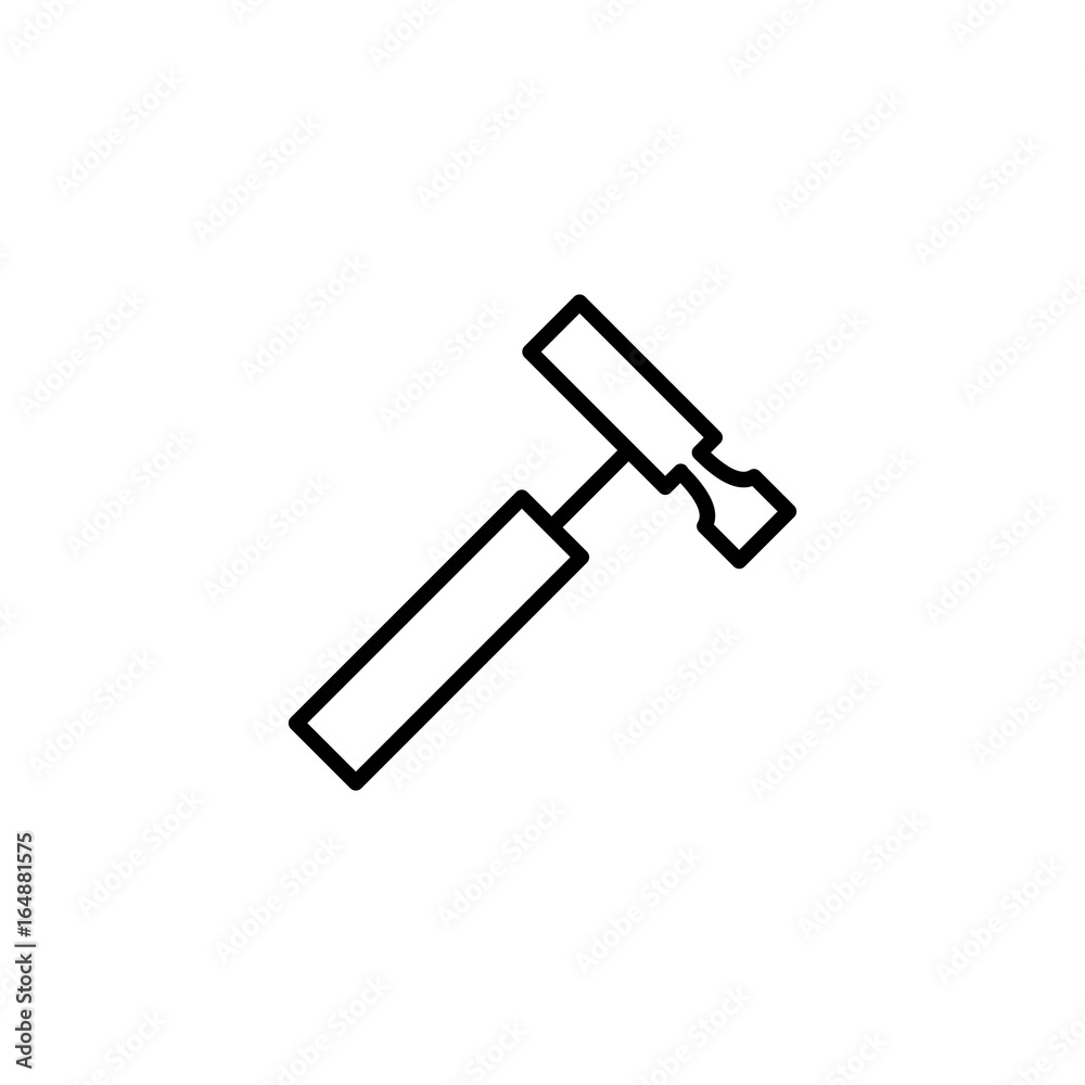 reflex hammer icon on white background reflex hammer icon on white background