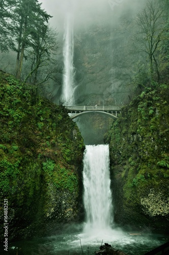 Multnomah Falls  Columbia Gorge  Portland  Oregon area.