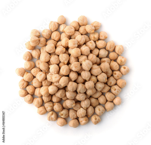Pile of dried chickpeas