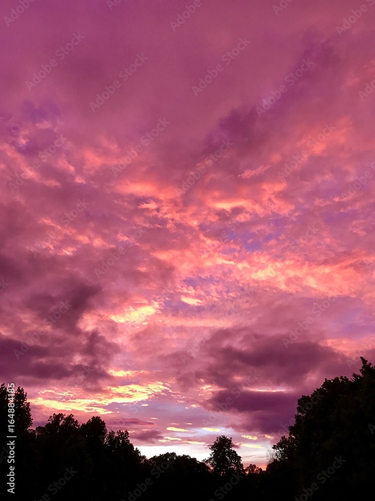 Fototapeta premium Red sky at night, sailor's delight! 