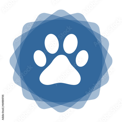 App Icon blau Pfotenabdruck