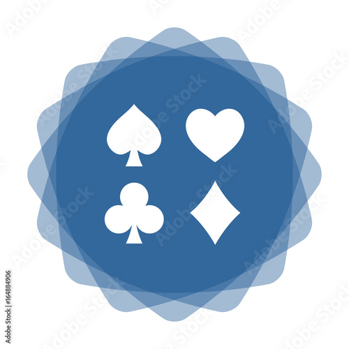 App Icon blau Kartensymbole