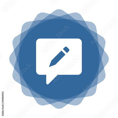 App Icon blau Nachricht schreiben
